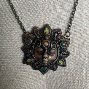 Sun crystal necklace